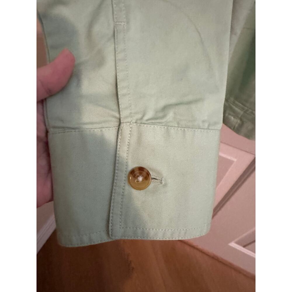 Joan Rivers New Cotton Signature Twill Cinched Back Blazer Green Medium Petite - Picture 7 of 13